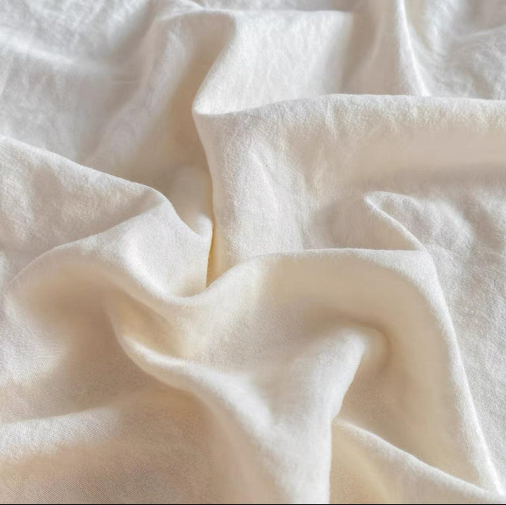 Luxury-Creamy White | 400 Thread Egyptian Cotton Fitted Sheet - UKrabbit Essential