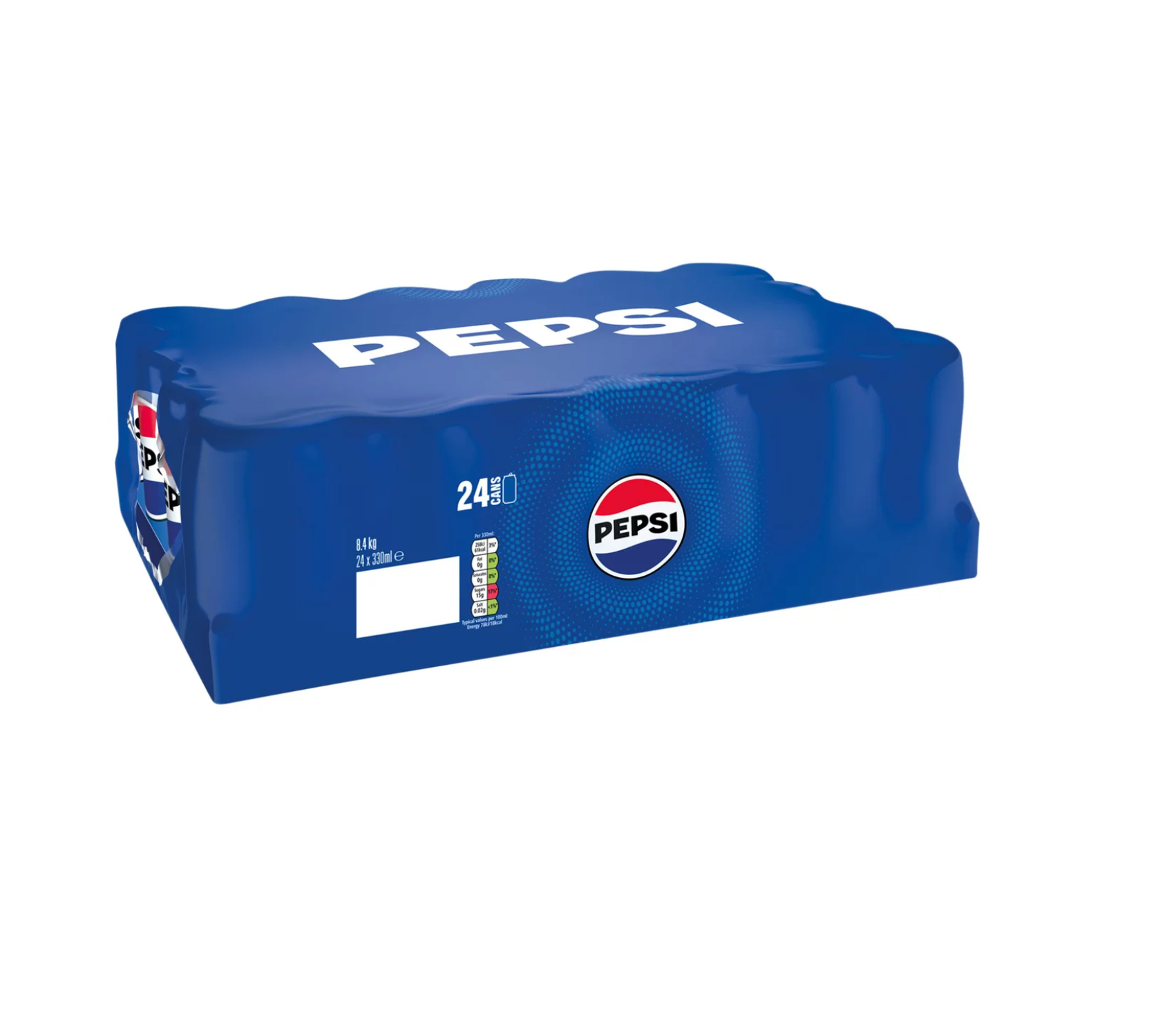 Pepsi Cola Carbonated Soft Drink, Case of 24 (330ml Cans)