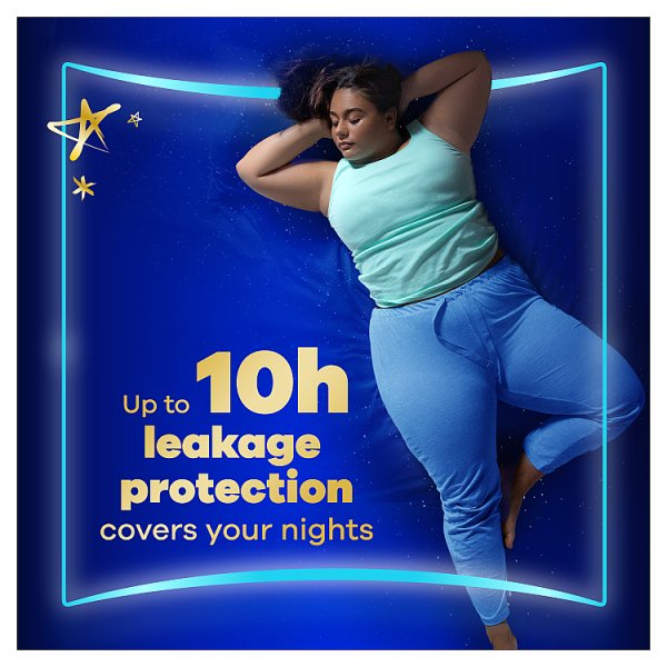 Always Ultra Secure Night Sanitary Pads, 8 pads