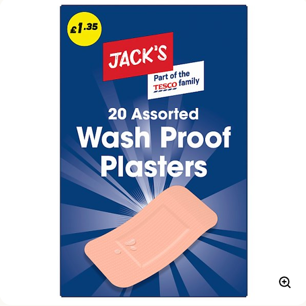 Jack's Wash Proof Plasters 20