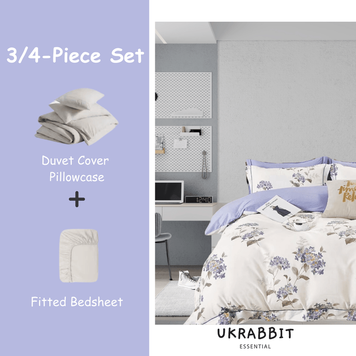 Comfort-Lilac Garden|Bedding 3/4 Pieces Set - UKrabbit Essential