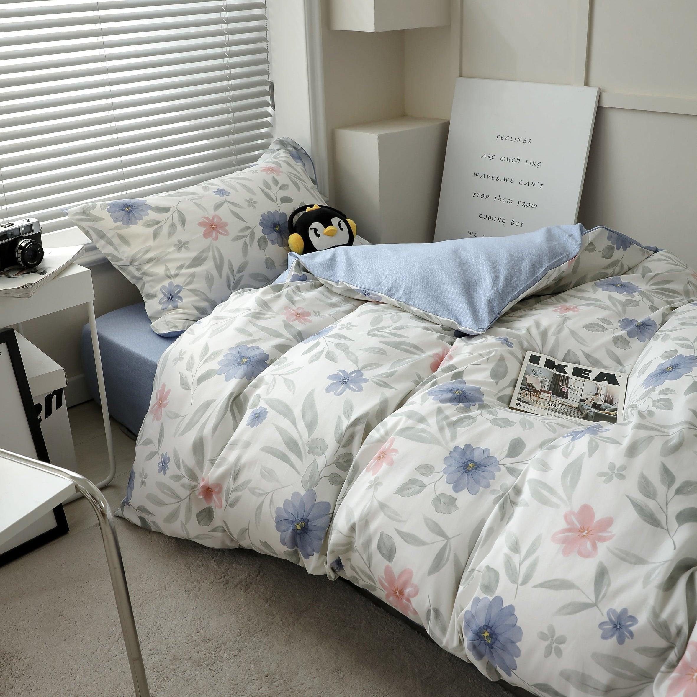 Comfort-Wildflowers of Life | 100% Cotton Classical Fitted Sheet - UKrabbit Essential