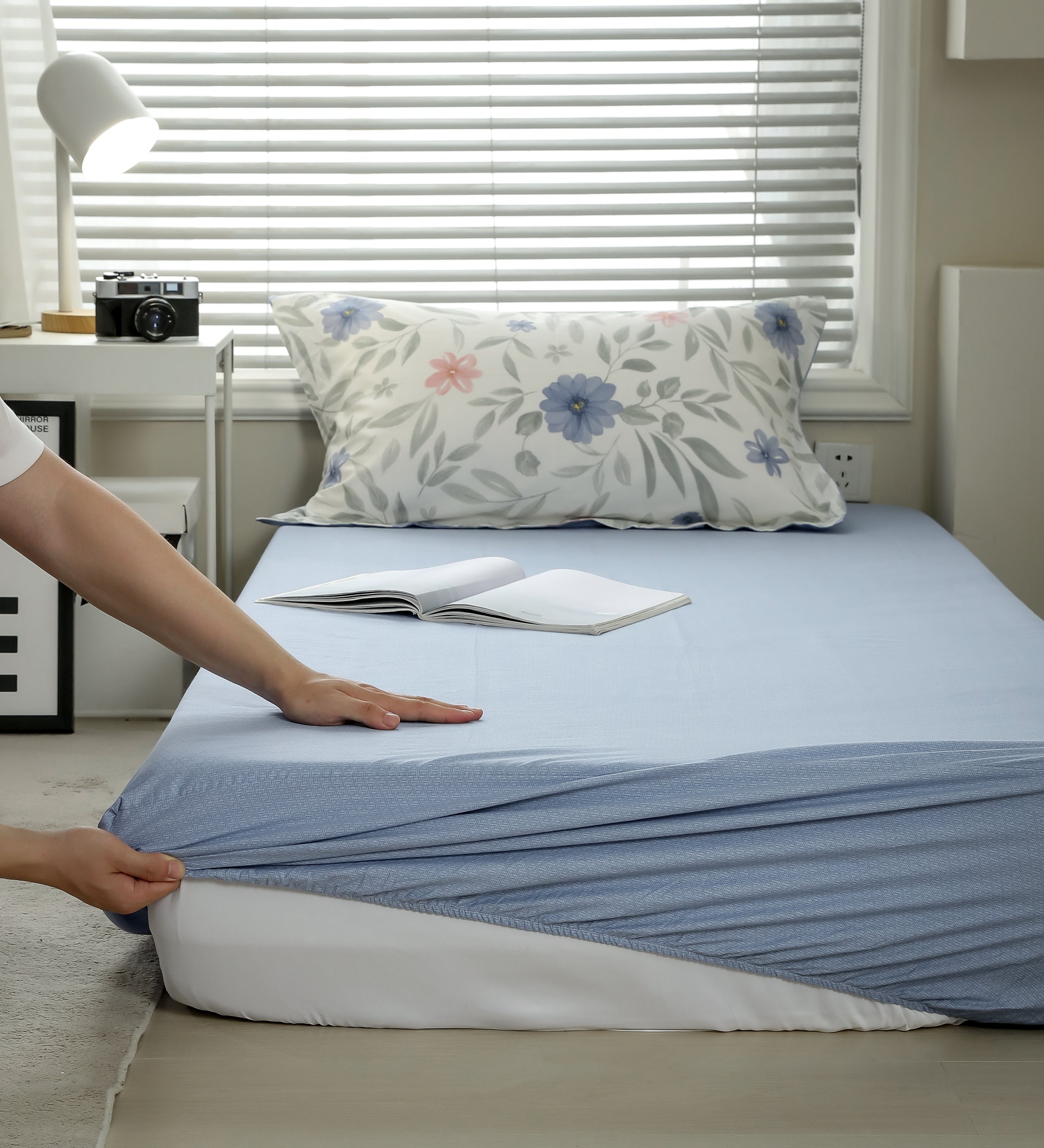 Comfort-Wildflowers of Life | 100% Cotton Classical Fitted Sheet - UKrabbit Essential