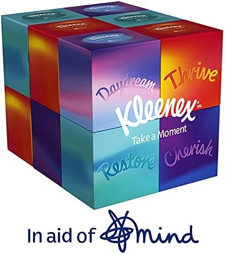 Kleenex Cube Tissues, 12 Boxes (48 Sheets per Box)