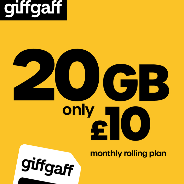 Giffgaff SIM Card (£5 included) - UKrabbit Essential