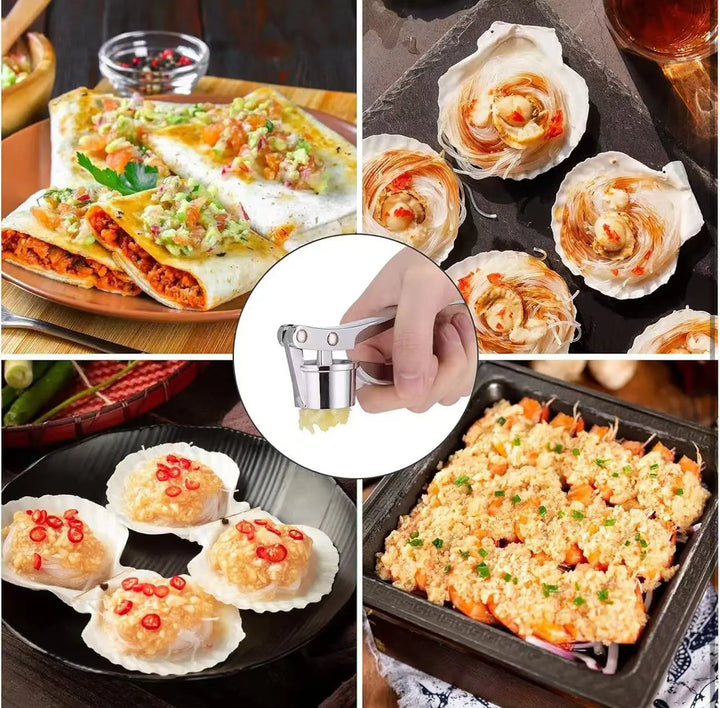 Stainless Steel Garlic Press UKRABBIT ESSENTIAL