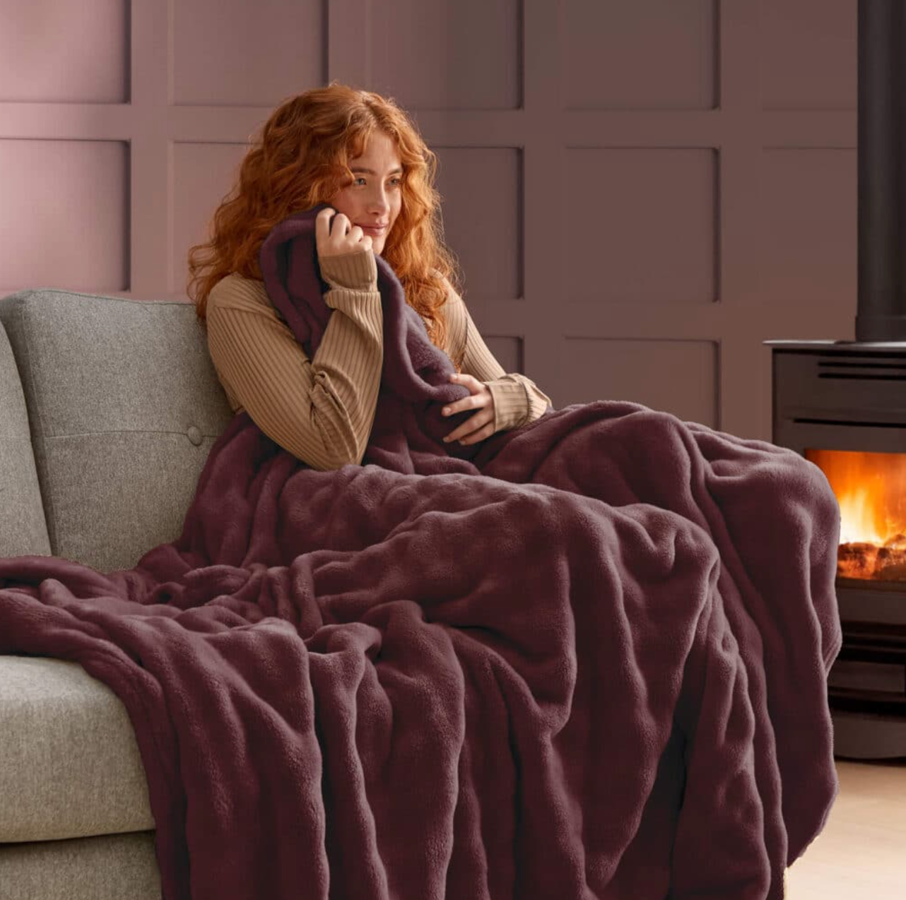 Silentnight Snugsie Bubble Fleece Giant Blanket 240*180 cm