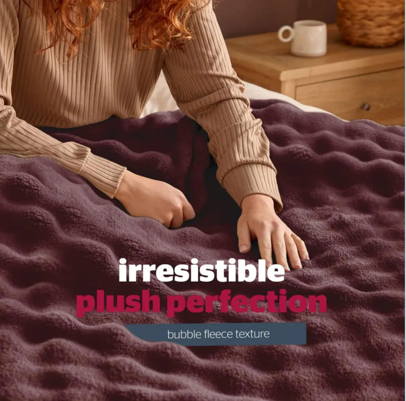 Silentnight Snugsie Bubble Fleece Giant Blanket 240*180 cm Silentnight