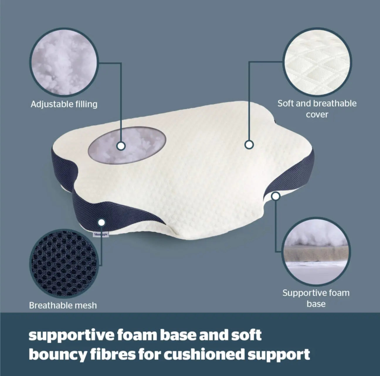 Silentnight Sleep Therapy Neck Care Support Pillow Silentnight