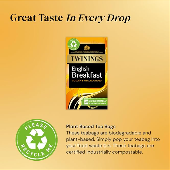Twinings English Breakfast Tea (40 Bags per Box)