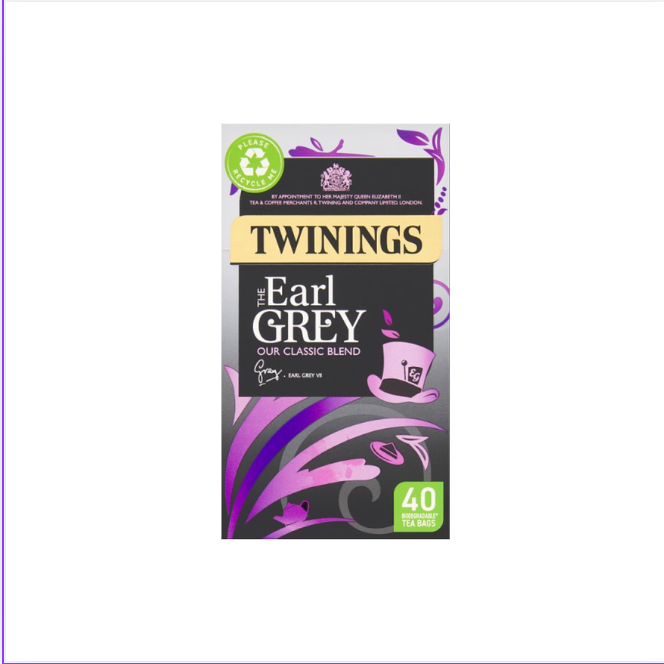Twinings Earl Grey Tea (40 Bags per Box)
