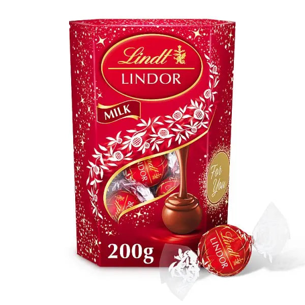 Lindt Lindor Milk Chocolate Truffles, 200g Lindor