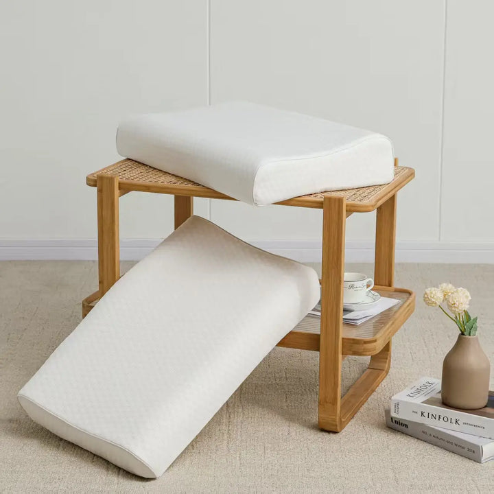 Dual-Sided High-Low Versatile Latex Pillow (Damaged Packaging & Minor Pillowcase Damage) UKRABBIT ESSENTIAL