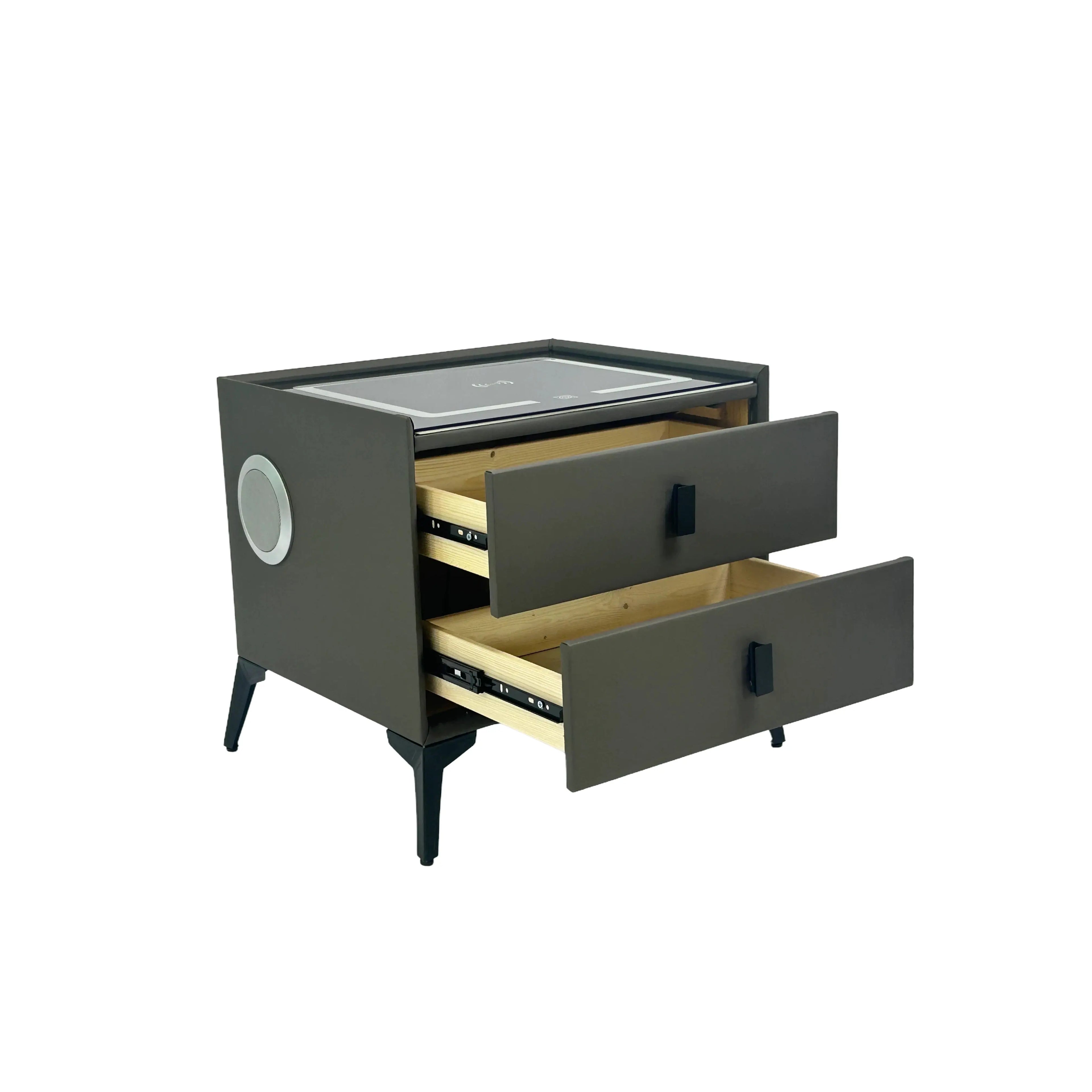 Easy Life Smart Bedside Table-grey UKRABBIT ESSENTIAL