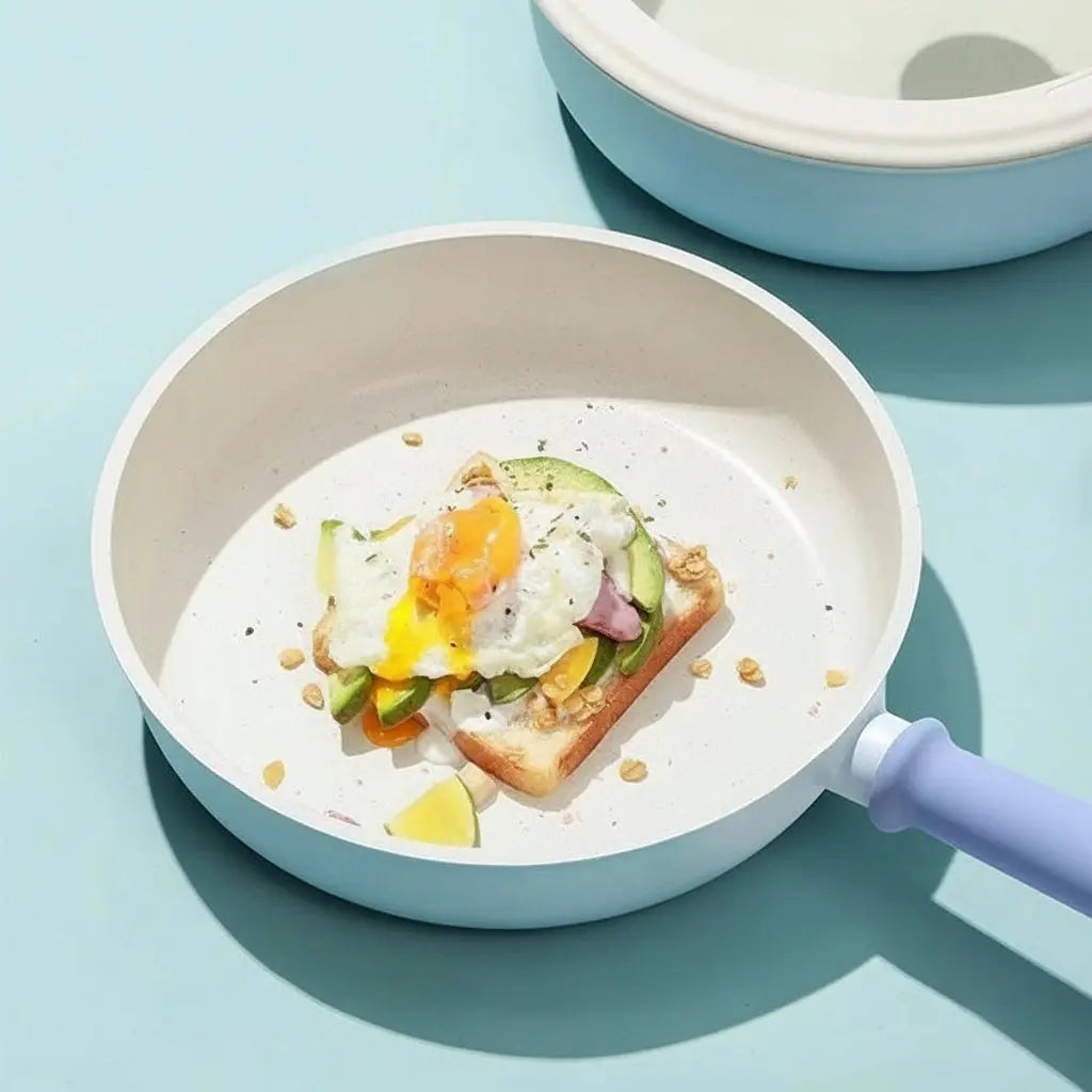 Carote Milk Pan & Frying Pan Set - Maifan Stone Non-Stick Steak Pan Carote