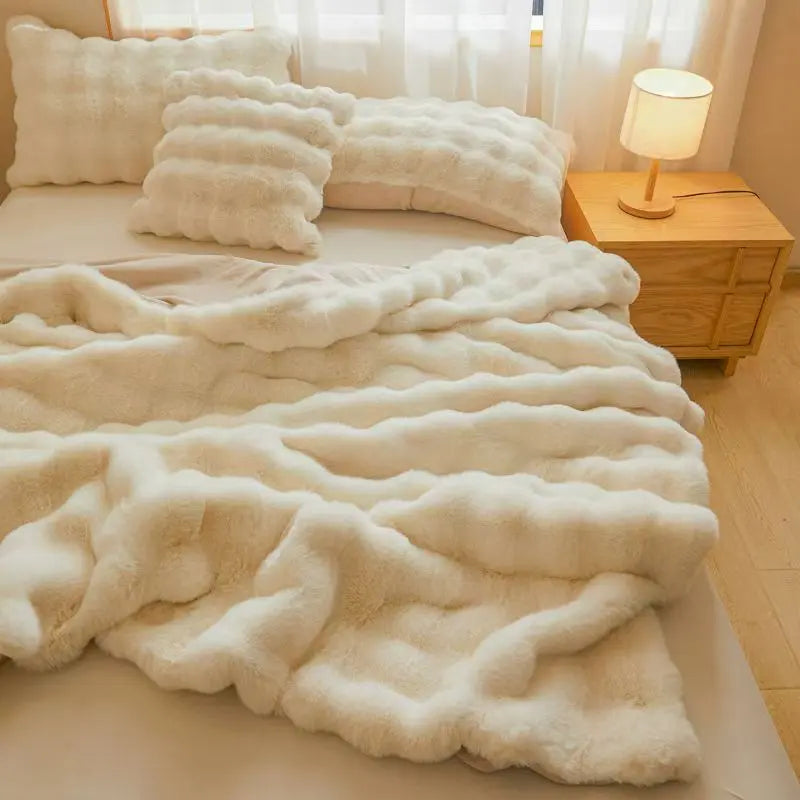 Class A Rabbit Velvet Plush Throw Blanket UKRABBIT ESSENTIAL
