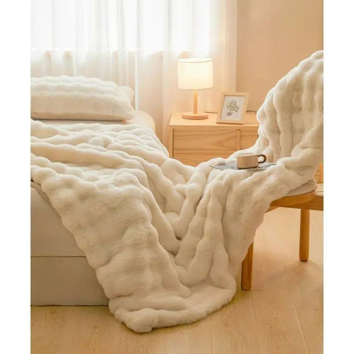 Class A Rabbit Velvet Plush Throw Blanket UKRABBIT ESSENTIAL