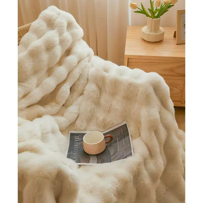 Class A Rabbit Velvet Plush Throw Blanket UKRABBIT ESSENTIAL