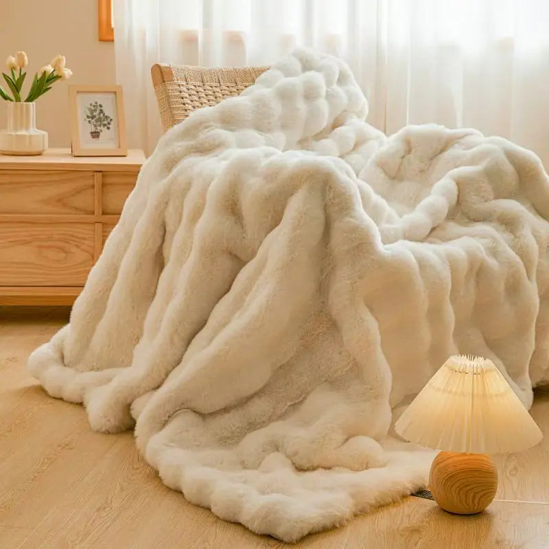 Class A Rabbit Velvet Plush Throw Blanket UKRABBIT ESSENTIAL
