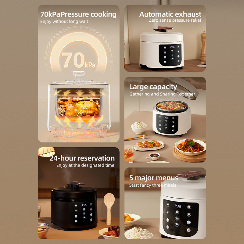 5-litre multifunctional touchscreen smart programmable electric pressure cooker