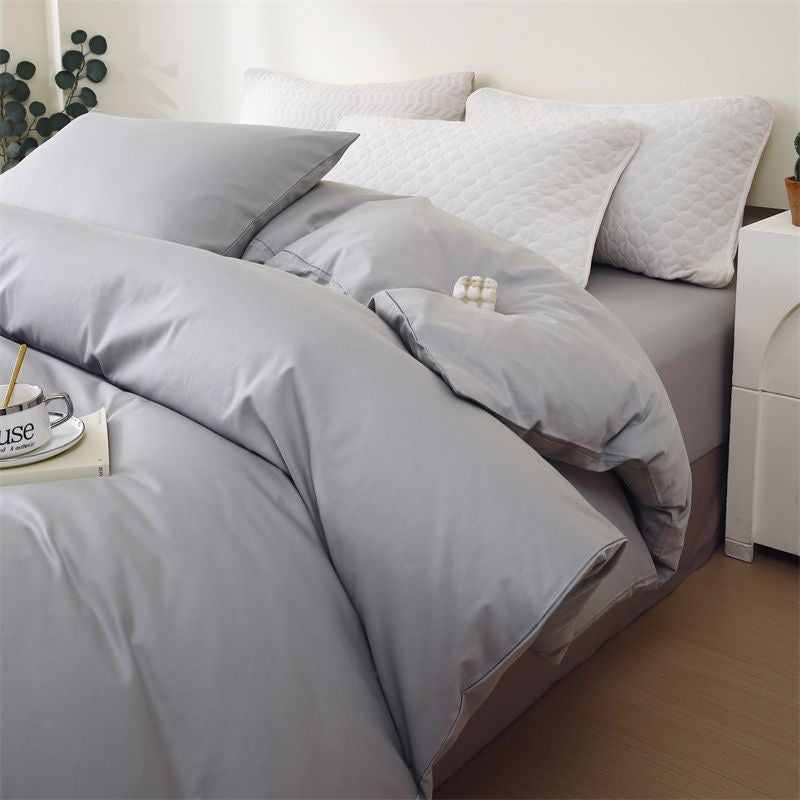 Comfort-Thames Morning Mist | 100% Cotton Duvet Cover Set (Duvet Cover + Pillowcases)