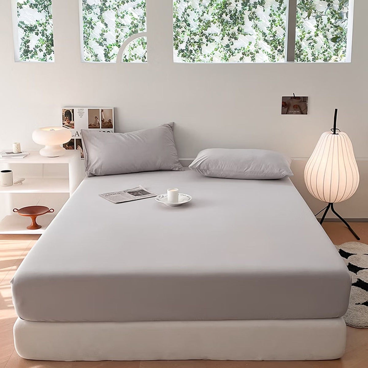 Comfort-Thames Morning Mist | 100% Cotton Classical Fitted Sheet