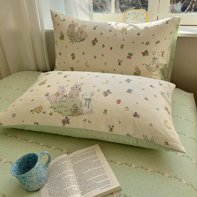 Comfort-Dreamy Bunny | 100% Cotton Classical Fitted Sheet