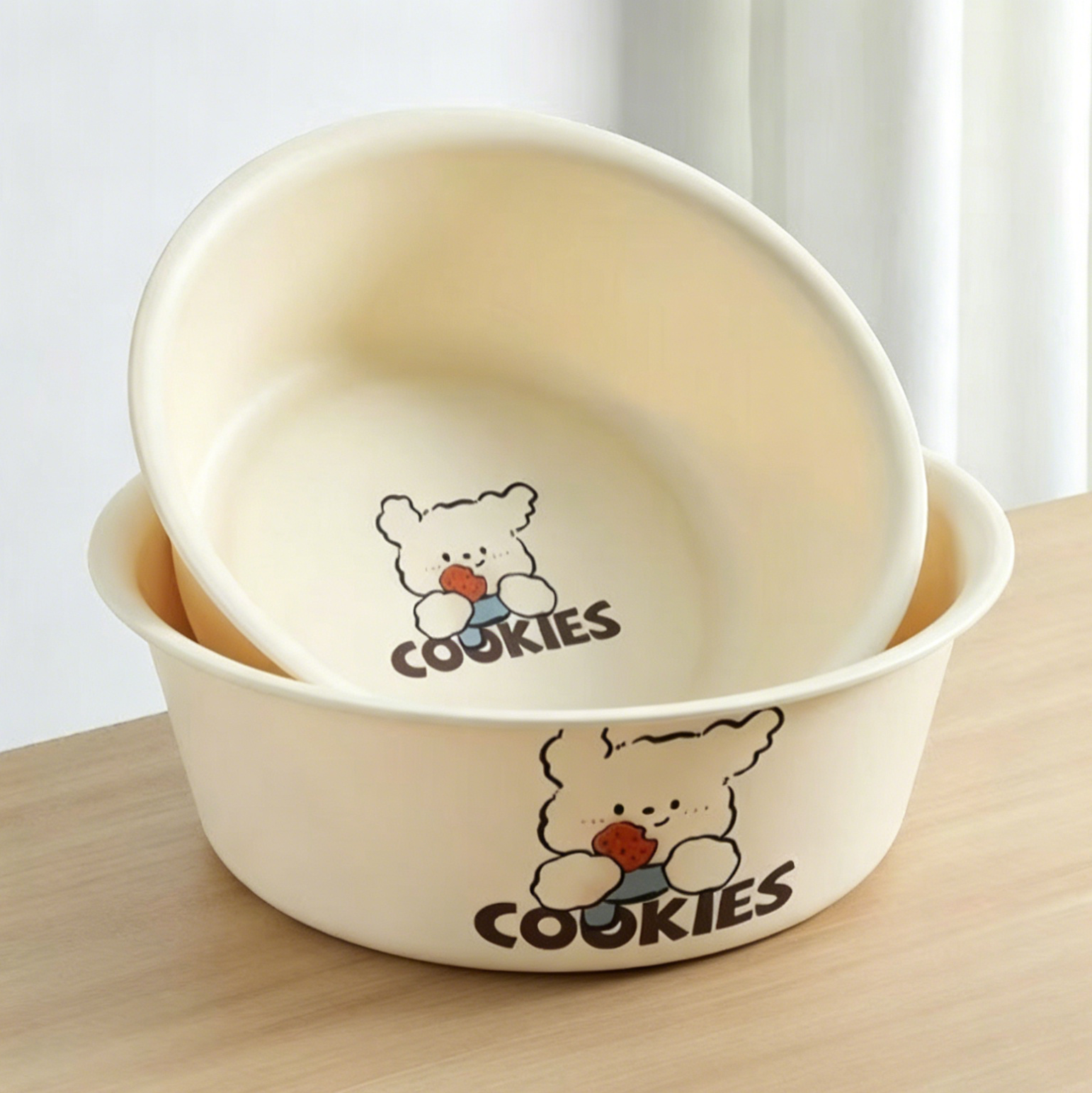 Cute Dog Shaped Plastic Bowl