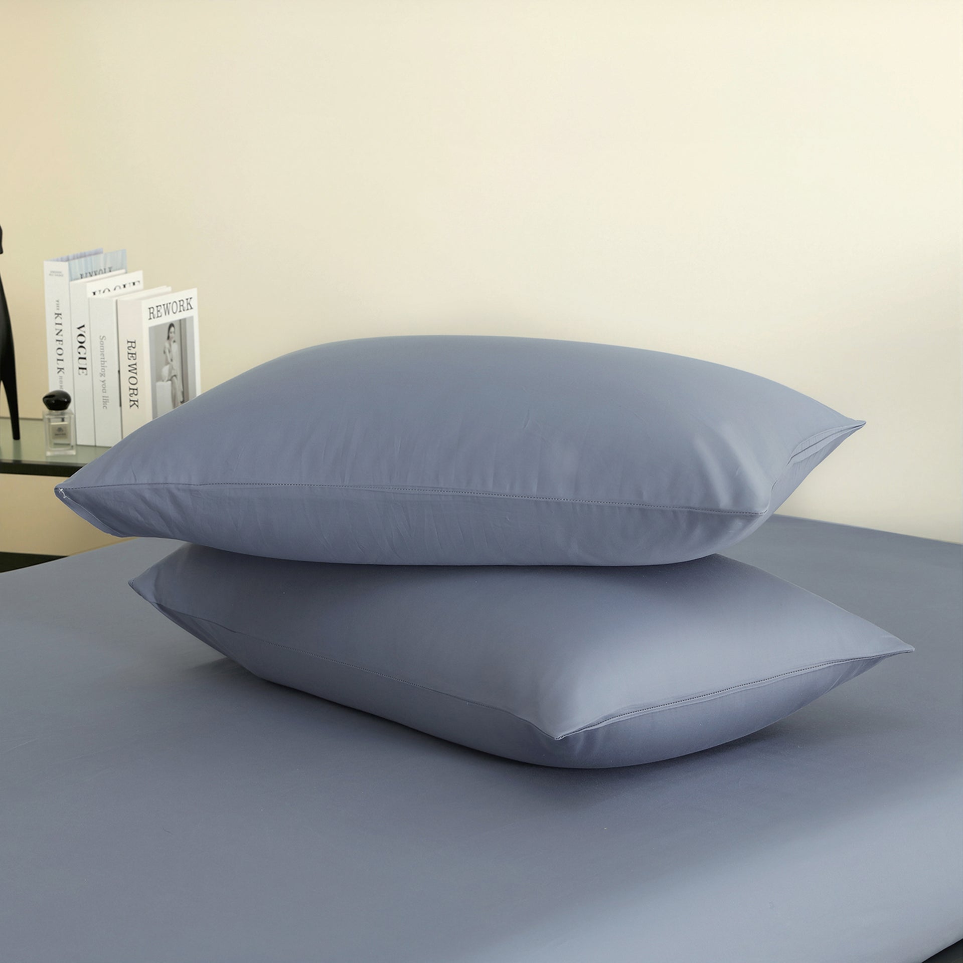 Luxury – Thames Blue | Cotton Sateen Fitted Sheet