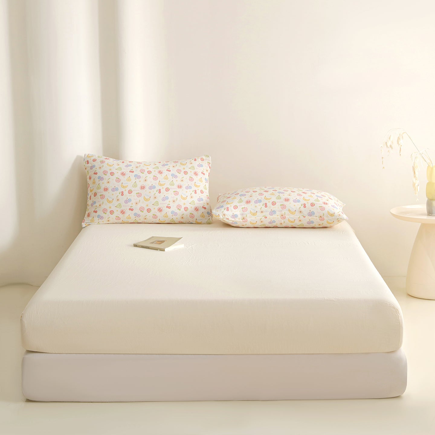 Luxury-Double-Layer Gauze Cotton Breathable & Soft – Universal Fit for " Fruit Cooler" / "Spring Letter"
