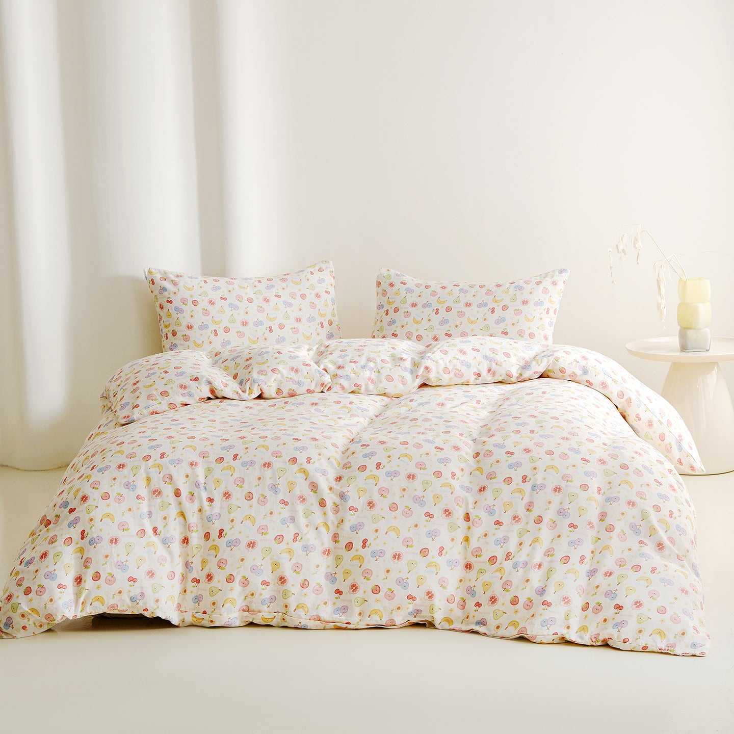Luxury – Fruit Cooler | Double-Layer Gauze Cotton Duvet Cover Set (Duvet Cover + Pillowcase)