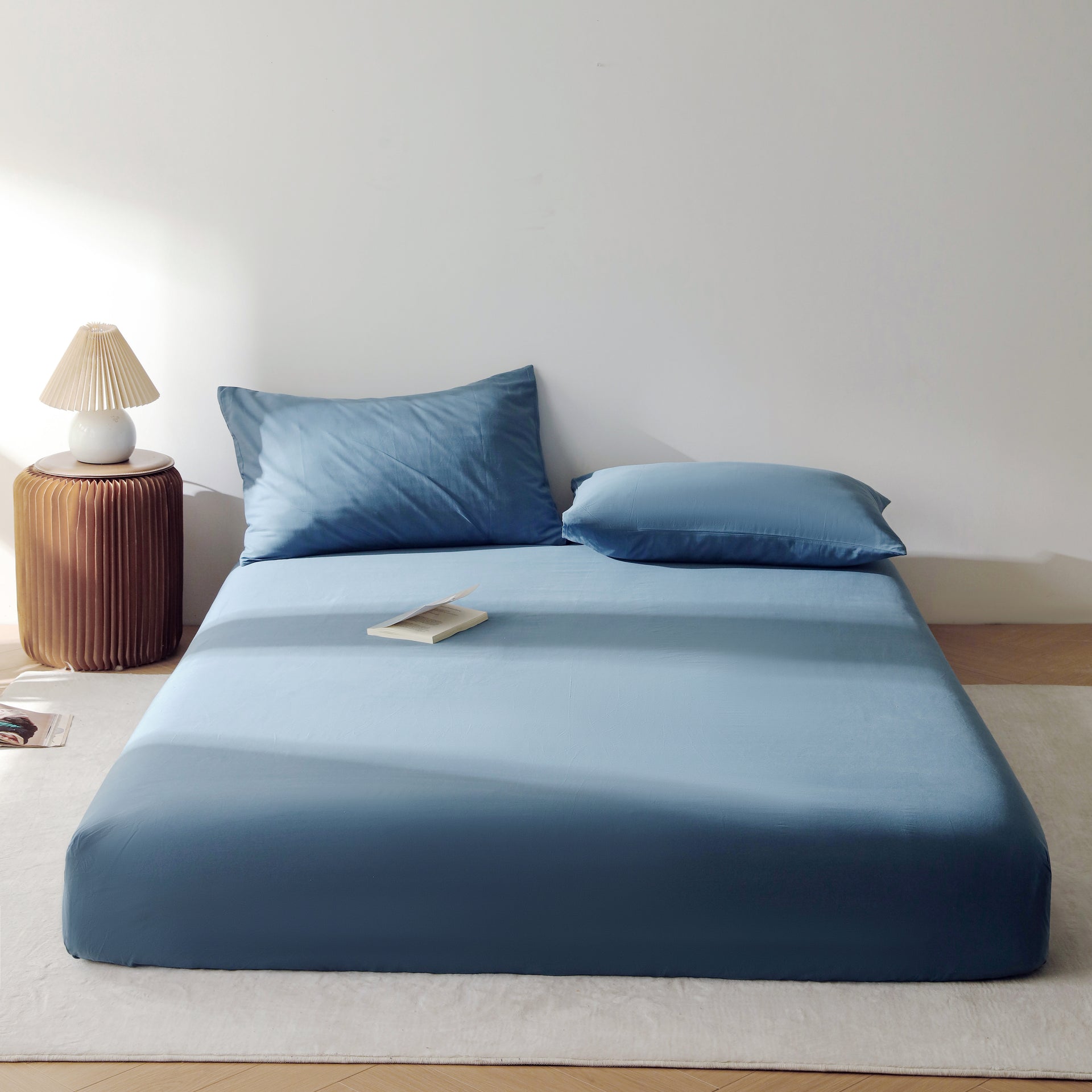 Comfort – Morandi Blue | 100% Cotton Fitted Sheet