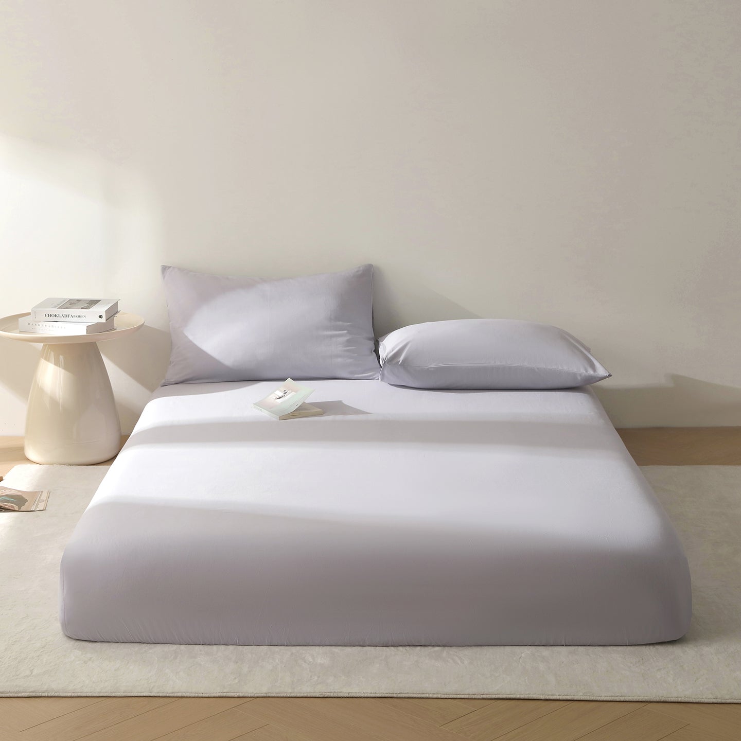 Comfort – Morandi Purple | 100% Cotton Fitted Sheet