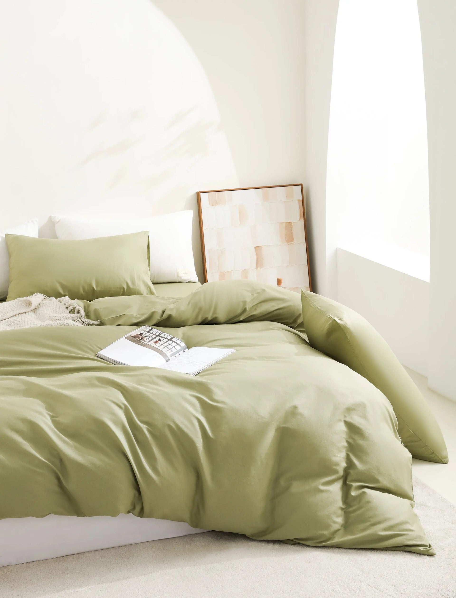Comfort-Windsor Spring Mist | 100% Cotton Classical Fitted Sheet UKRABBIT ESSENTIAL