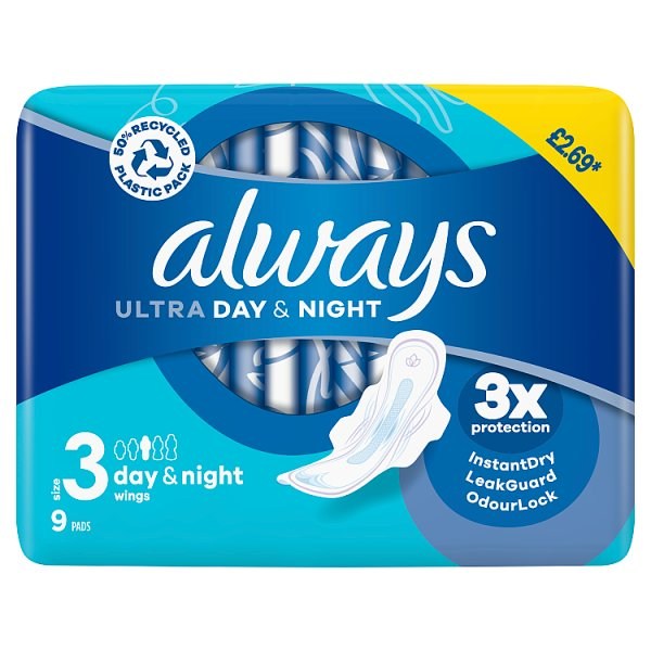 Always Ultra Thin Daily Liners, 9 Pieces