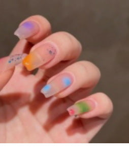 Vibrant Girl Rainbow Nail Art M