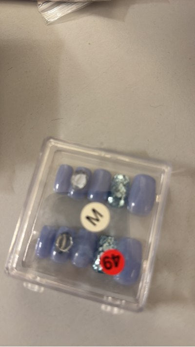 Monet Blue Nail Art M