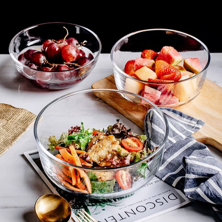 Large Clear Glass Bowl – 1600ml