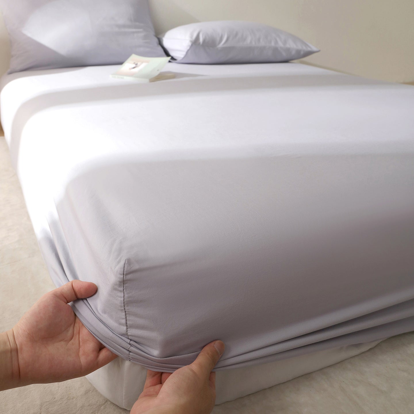 Comfort – Morandi Purple | 100% Cotton Fitted Sheet