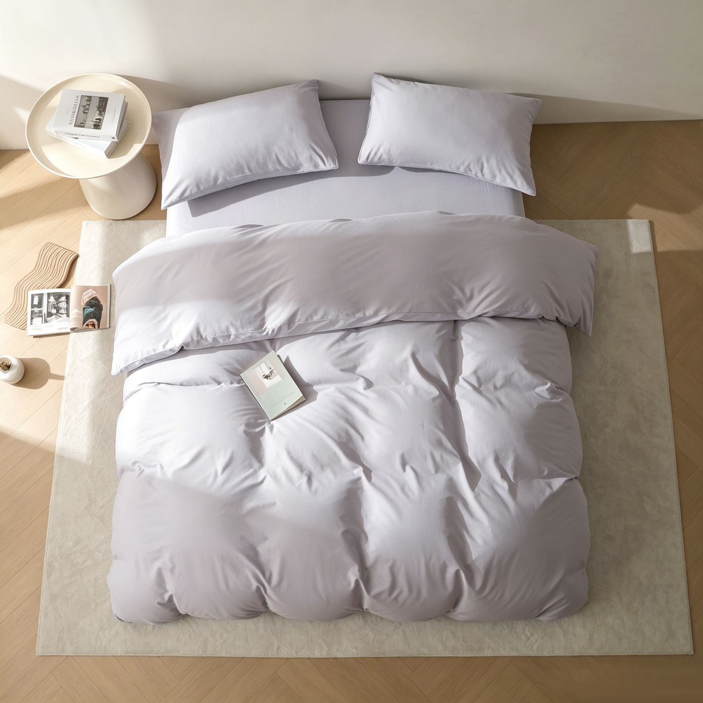 Comfort – Morandi Purple | 100% Cotton Duvet Cover Set (Duvet Cover + Pillowcase)