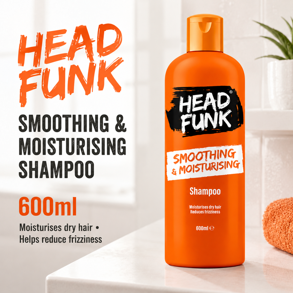 Head Funk Smoothing & Moisturising Shampoo 600ml