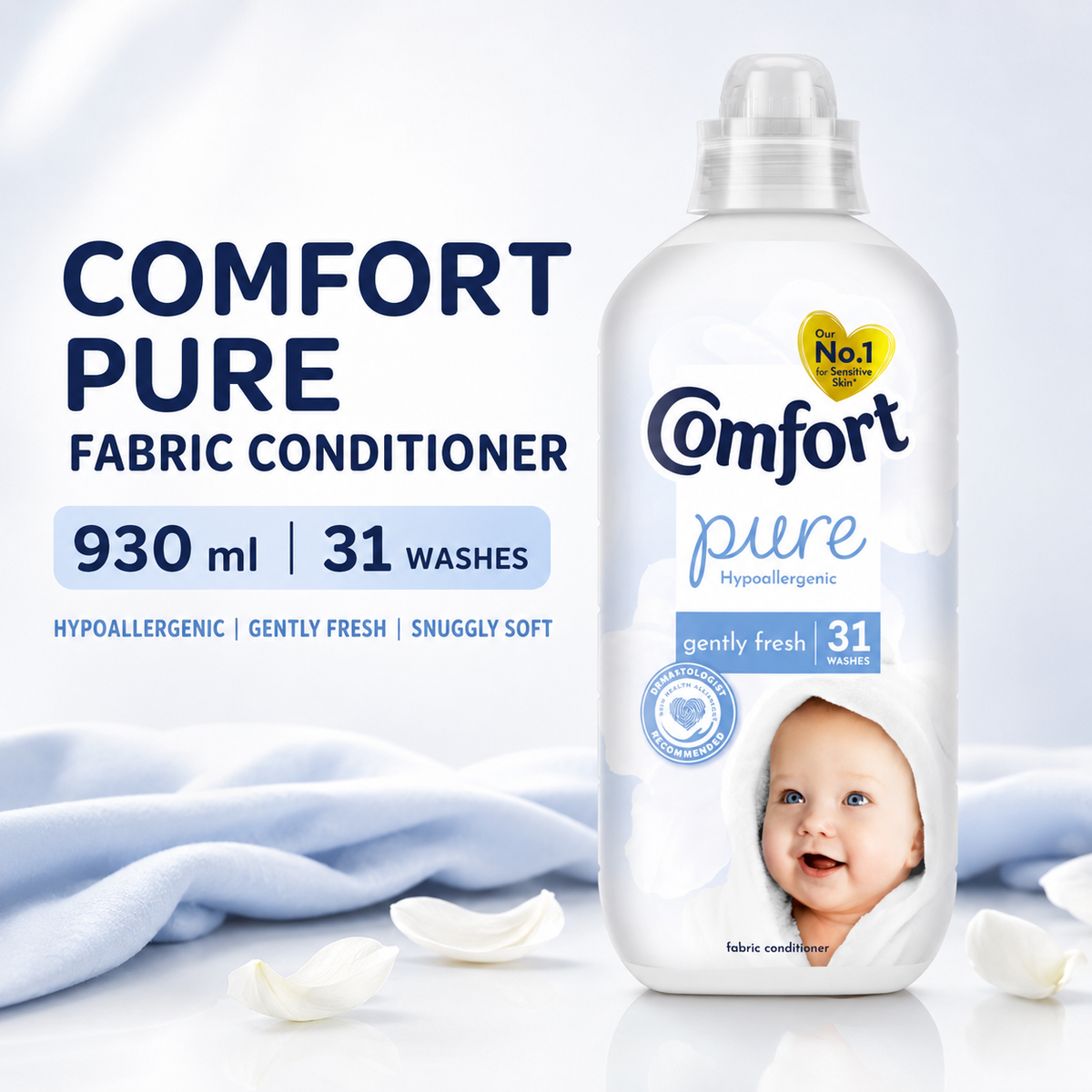 Comfort Fabric Conditioner Pure 930ml