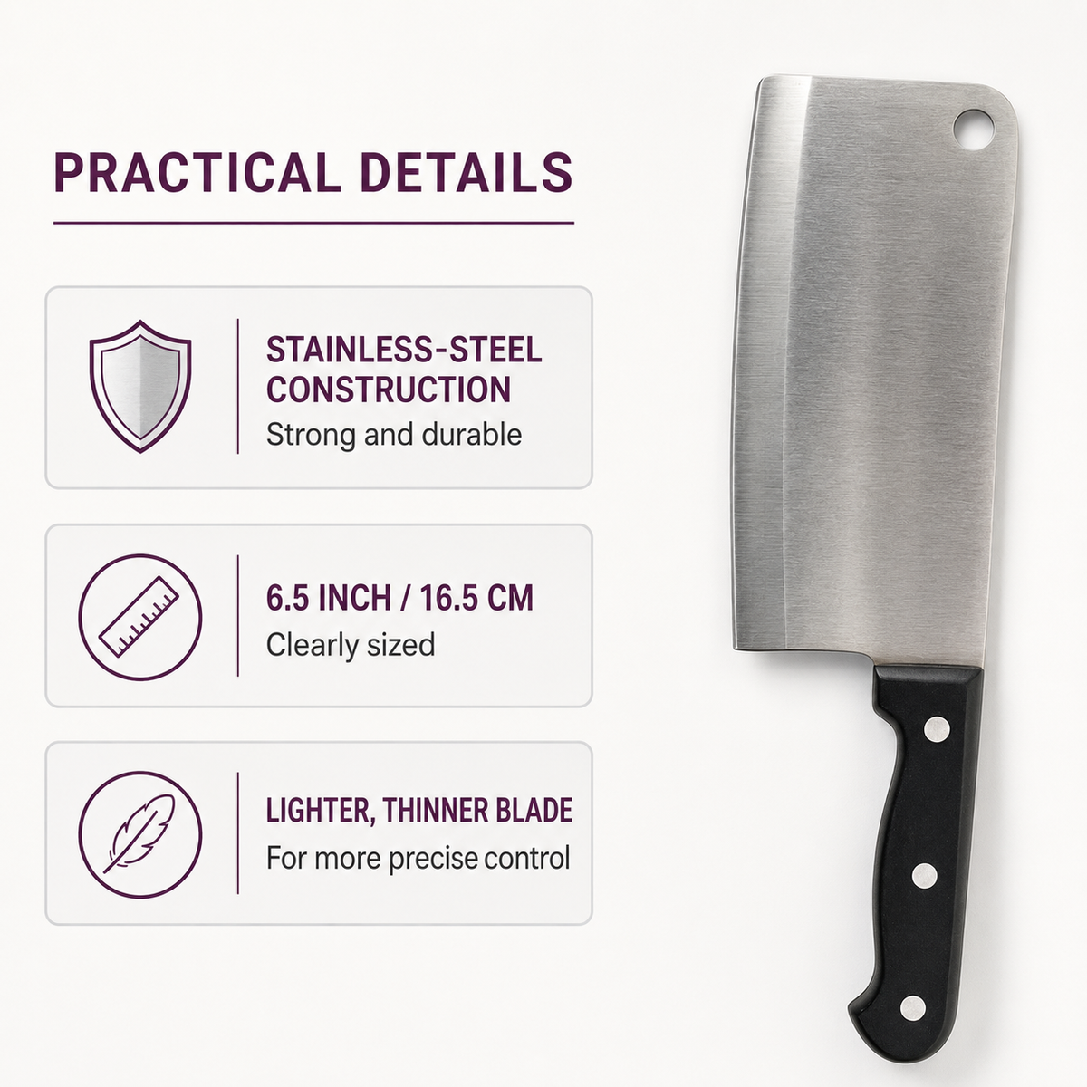 Prima 6.5" Premium Multi-Purpose Chopping Knife