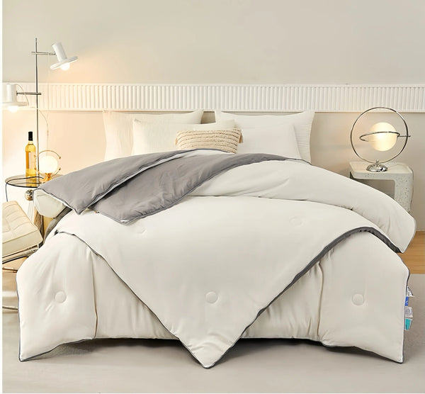 Grey Jacquard Soybean Fiber Duvet UKrabbit essential