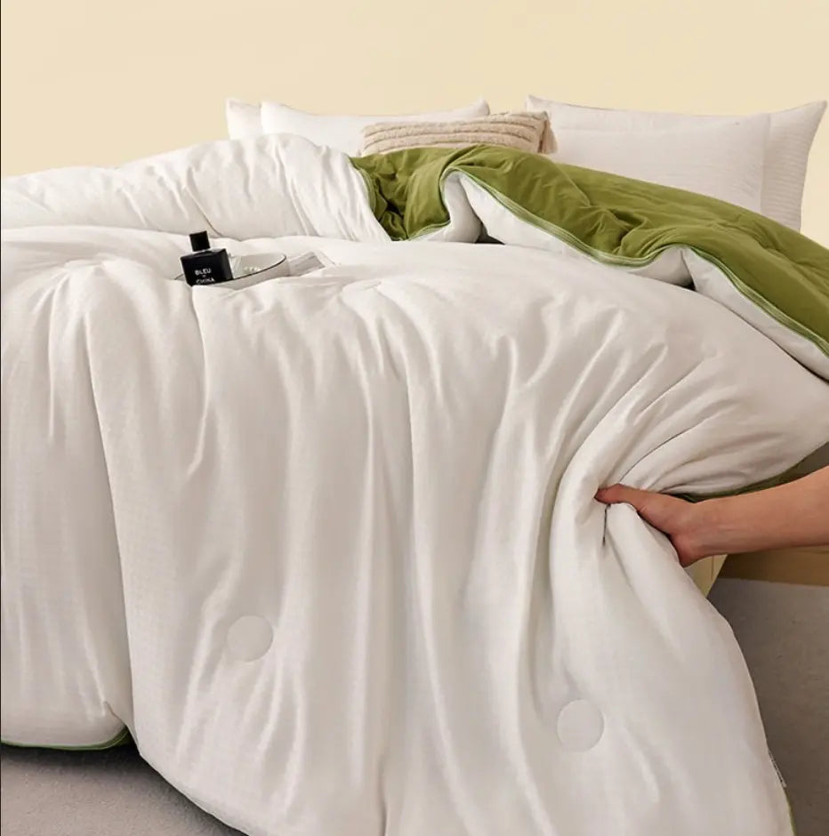 Matcha Jacquard Soybean Fiber Duvet UKrabbit essential