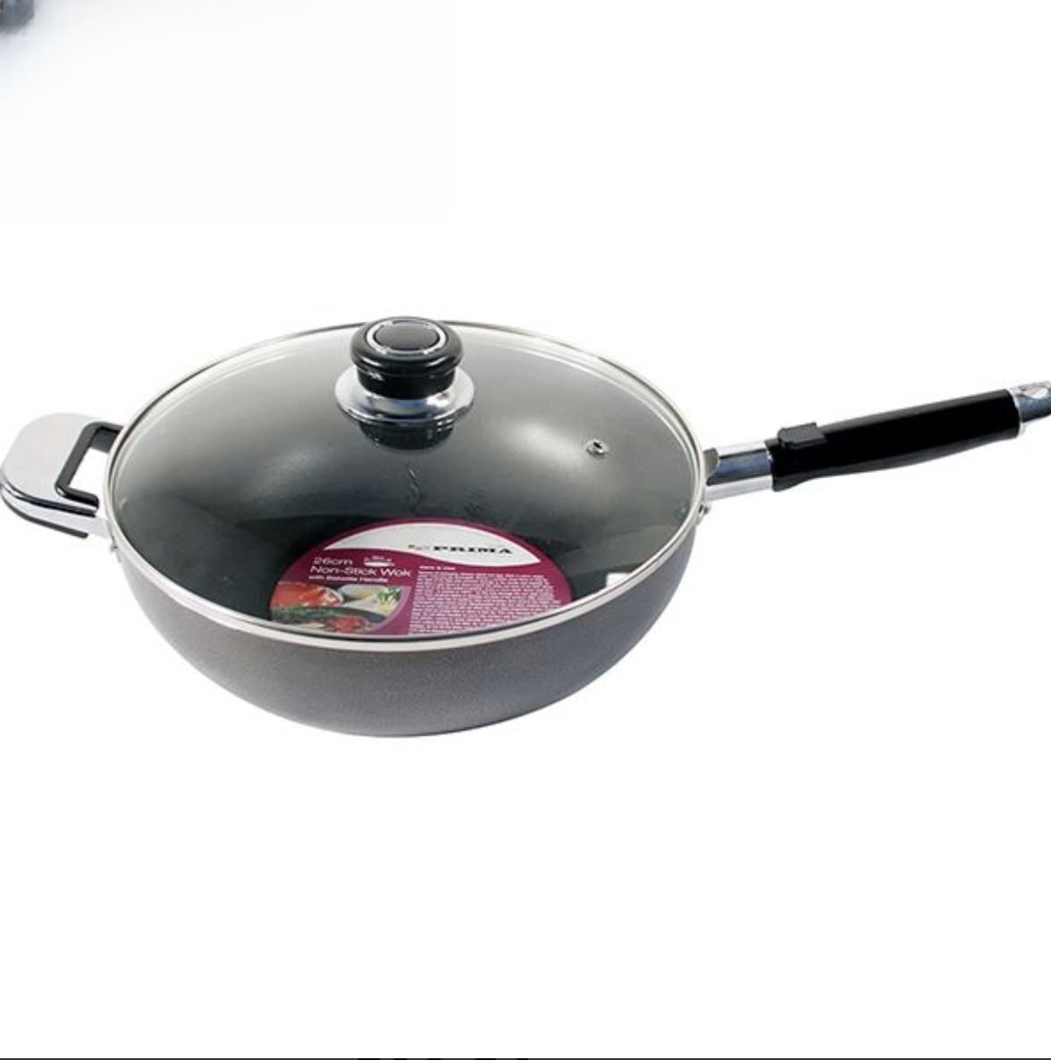 26cm Prima Non-Stick Saucepan with Lid