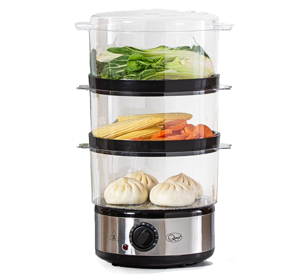 3-Tier Electric Food Steamer 400W – Multi-Function Steaming Pot