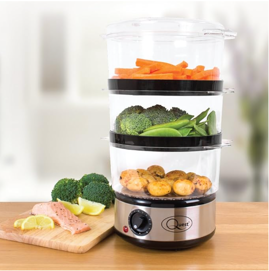 3-Tier Electric Food Steamer 400W – Multi-Function Steaming Pot