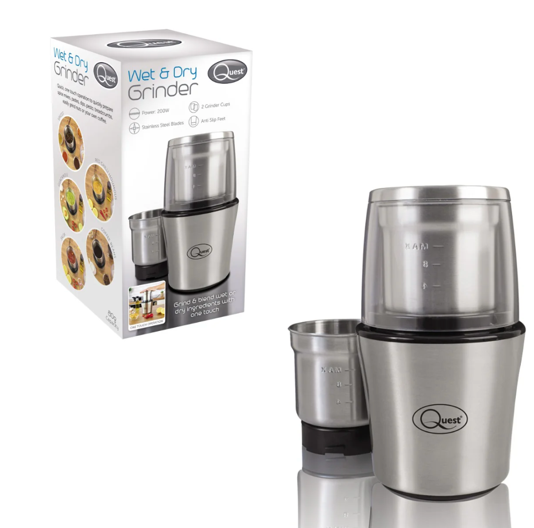 Electric Wet Food Grinder – Stainless Steel Kitchen Mill - 80g/200W