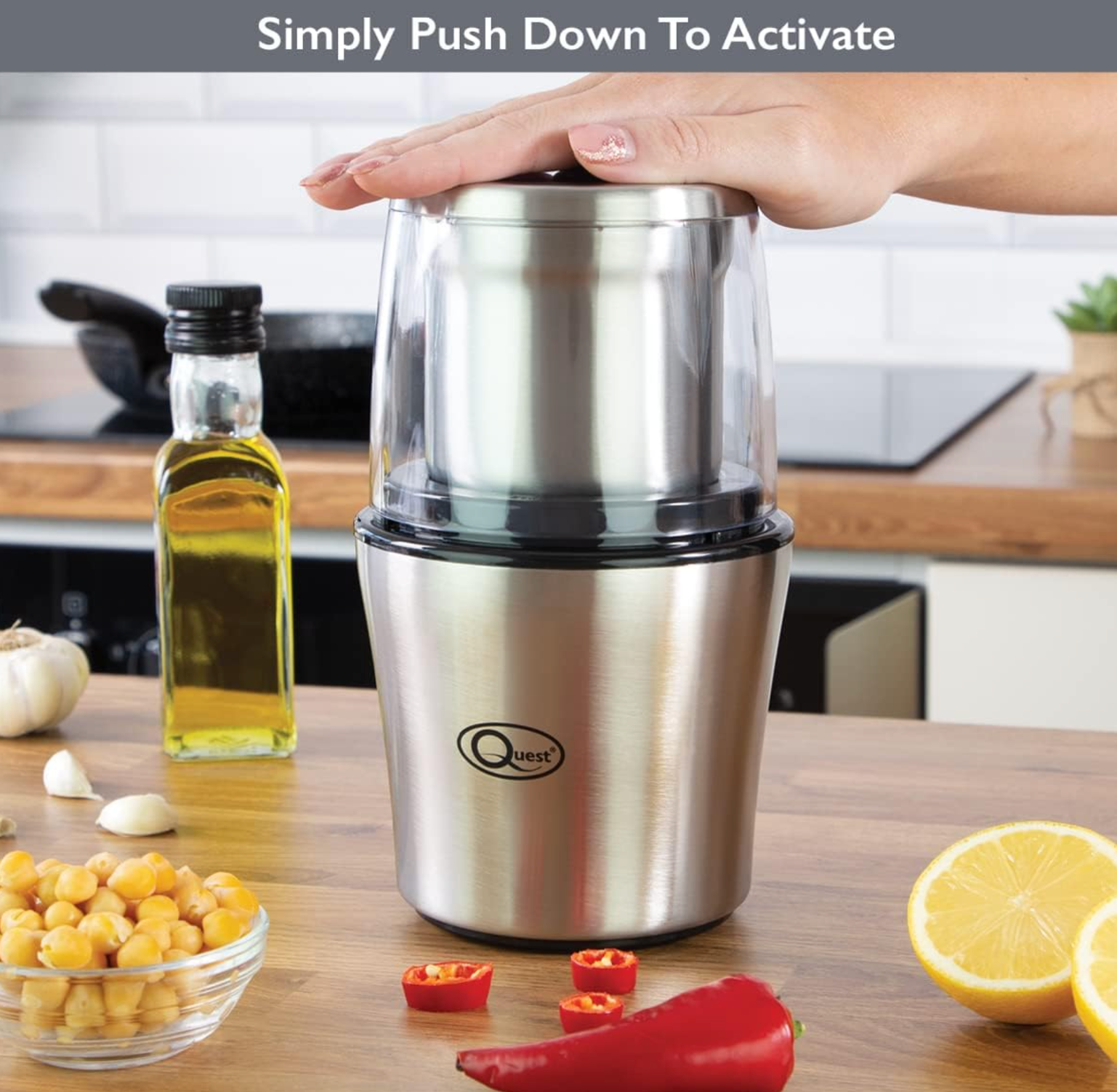 Electric Wet Food Grinder – Stainless Steel Kitchen Mill - 80g/200W
